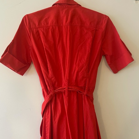 Derek Lam Red Utility Dress, Sz 38, US 8, M - Picture 9 of 14